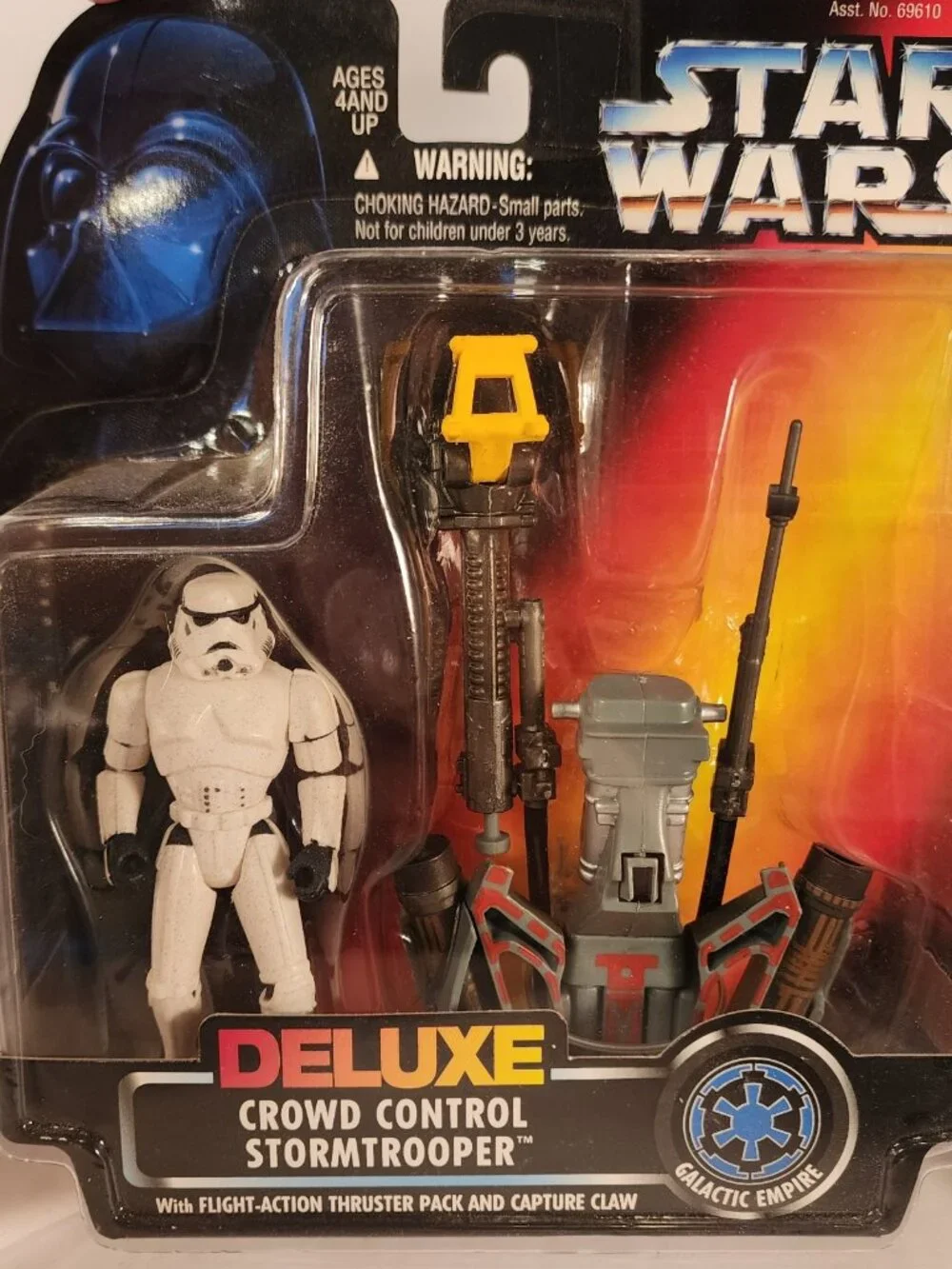 **MINT IN BOX** Star Wars Deluxe Crowd Control Stormtrooper